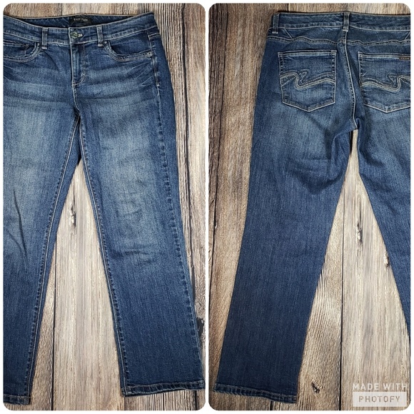 White House Black Market Denim - WHBM size 6 crop leg denim pants